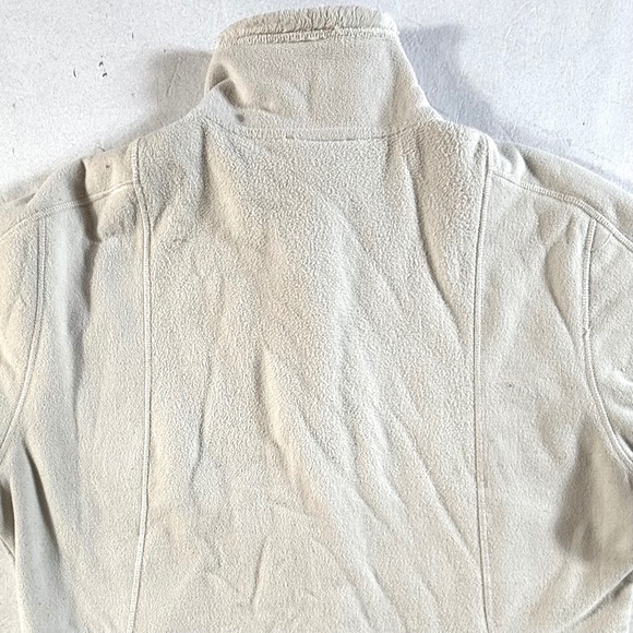 The North Face Fleece Jacket Women's Large Full Zip Off White Soft Shell - Picture 3 of 7